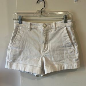 Everlane the cotton twill white shorts